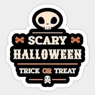 Halloween Trick or Treat Sticker